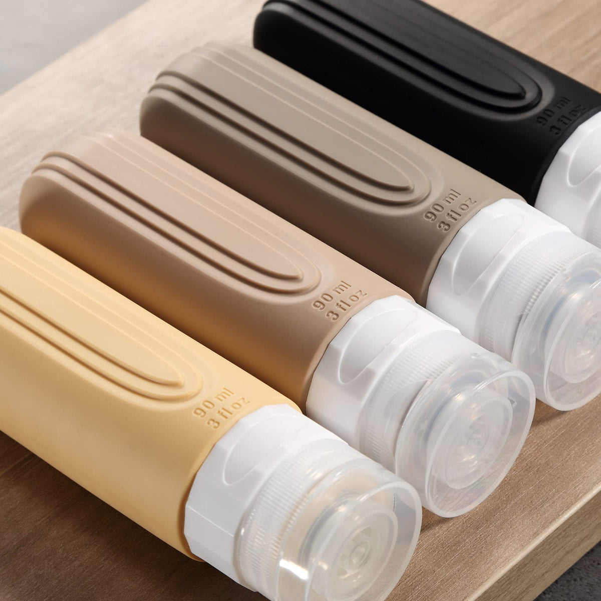 Travel Bottles for Toiletries (Apricot-3oz)