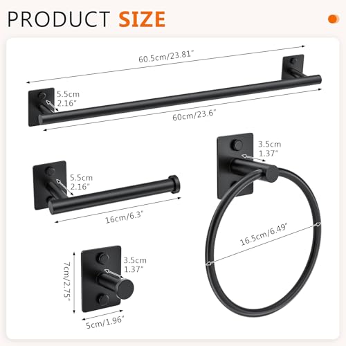 5 Pieces Towel Bar Set