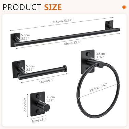 5 Pieces Towel Bar Set