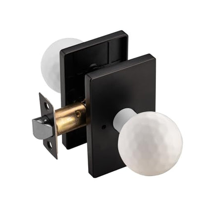 White Interior Door Knob for Privacy Bath & Bedroom
