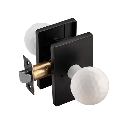 White Interior Door Knob for Privacy Bath & Bedroom