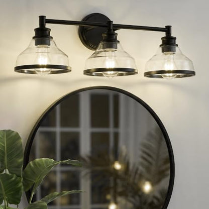 3 Light Matte Black Vanity Light KDVL20