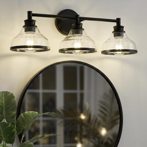 3 Light Matte Black Vanity Light KDVL20
