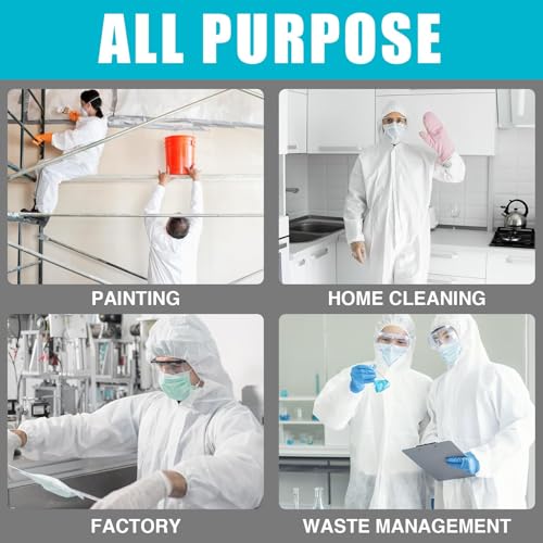 Hazmat Suits 25 Pack Disposable Coveralls