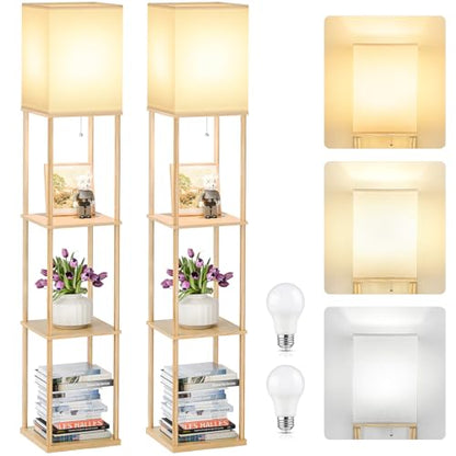 2 Pack Shelf Floor lamp