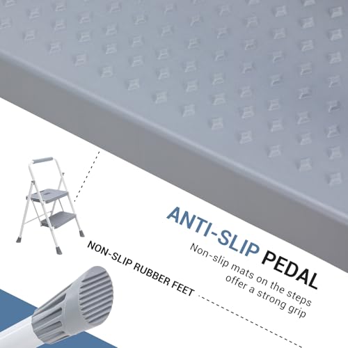 Step Ladder Sturdy Step Stool with Anti