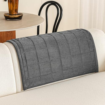 Couch Covers for Sectional Sofa (Dark Grey / 1PC/35"X35")