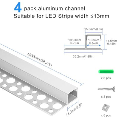 Plaster in LED Channel