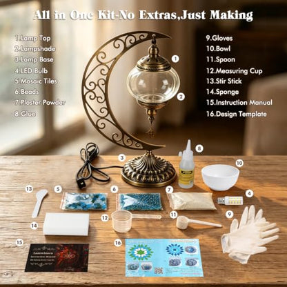 DIY Turkish Mosaic Lamp Kit