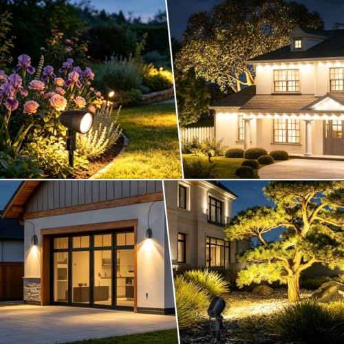 All-in-One LED Low Voltage Landscape Lighting Kit 12W Pathway Lights