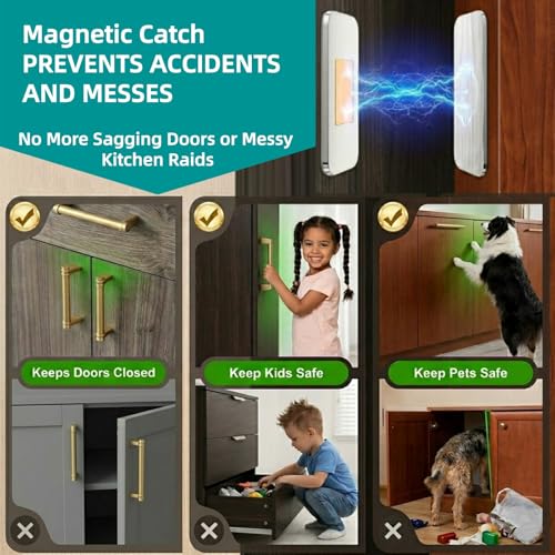 8 Pack Ultra Thin Magnetic Cabinet Catch