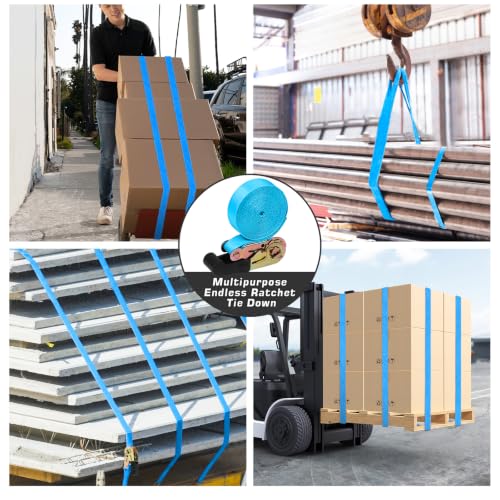 1in x 10FT Endless Ratchet Tie Down Strap