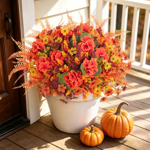 Artificial Fake Plants Flowers for Outdoor Outside Spring Summer Decoration