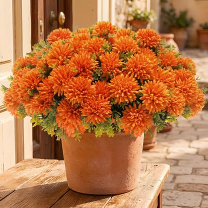 Artificial Mums Flowers for Outdoors