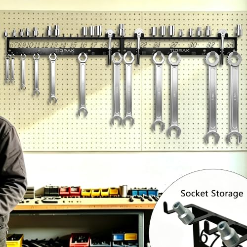 Combination Wrench & Socket Organizer Rack