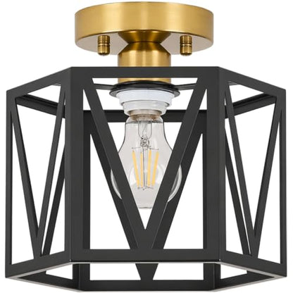Farmhouse Semi Flush Mount Ceiling Light