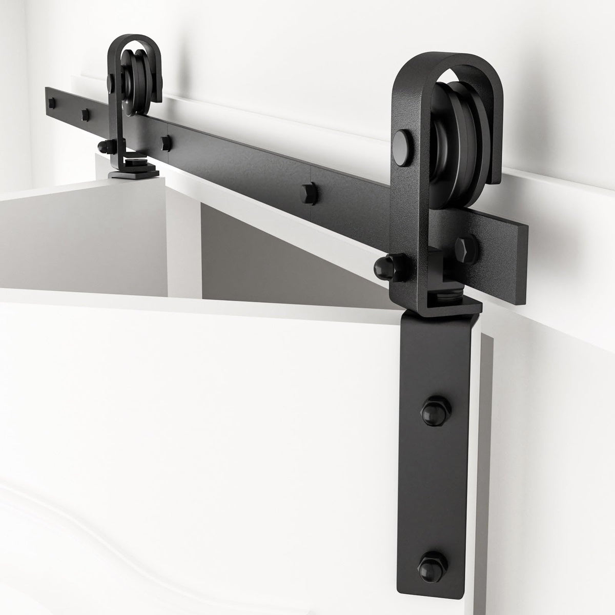 60" Bifold Sliding Barn Door Hardware Kit (60"/5FT for 2 Doors)