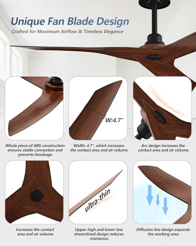 50 Inch Ceiling Fan No Light With Remote
