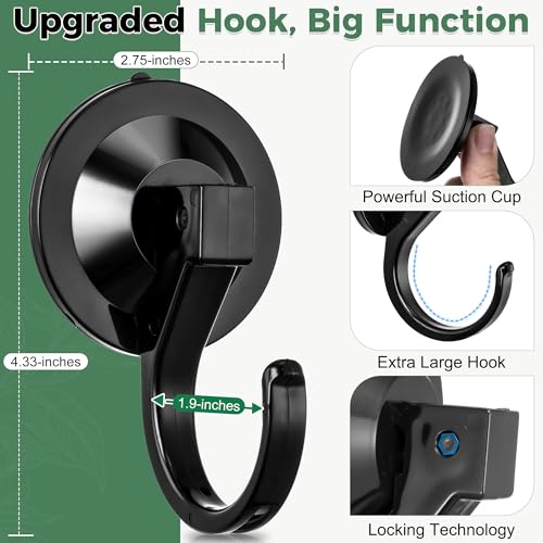 Large Suction Cup Hooks for Door Wreaths