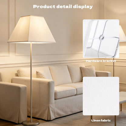 White Lamp Shades Set of 2 6" x 13" x 10" Bell Lampshade (White / 6*13*10in)