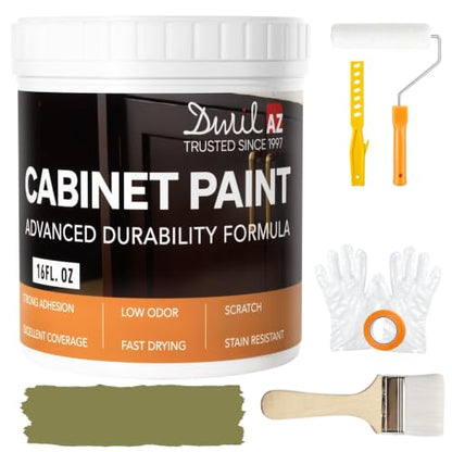Cabinet Paint (Olive Green / 16 Fl Oz (Pack of 1))