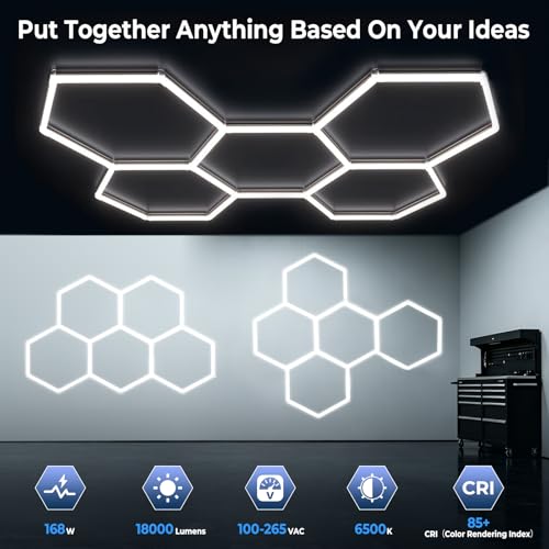 Hexagon Garage Lights