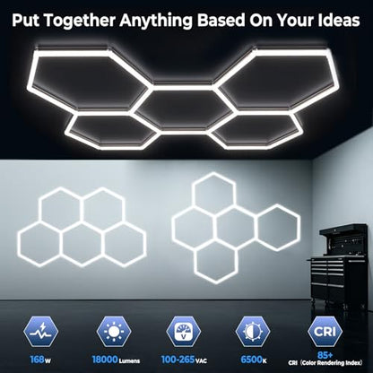 Hexagon Garage Lights