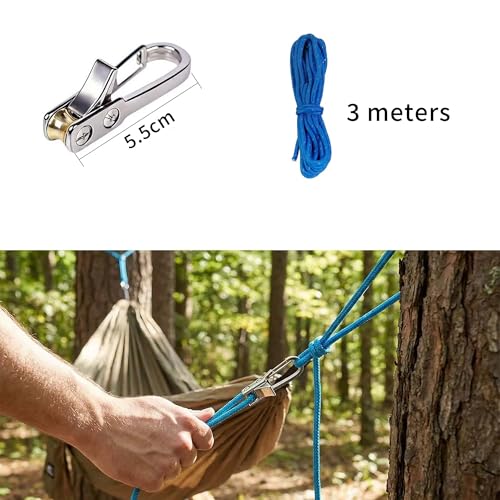 2026 Upgrade Rope Rollers Set Tightening Tool with Tensioner & Nylon Cord