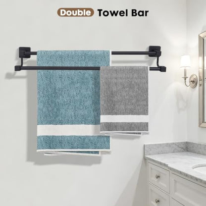 Antique Bathroom Double Towel Bar