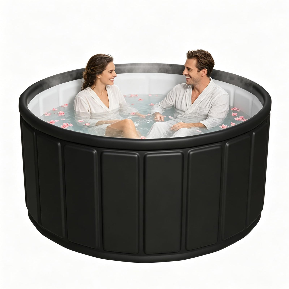 Portable Bathtub Adult 164 Gal (B-Black / 47.2x21.7 Inch)