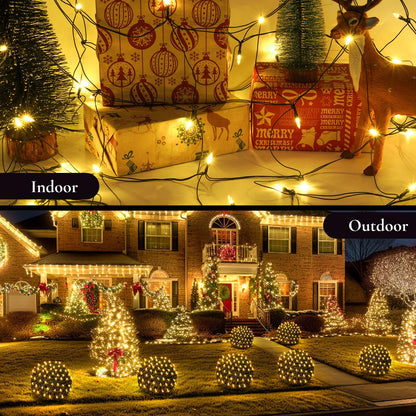 Christmas Net Lights Outdoor (Warm White-1PCS)