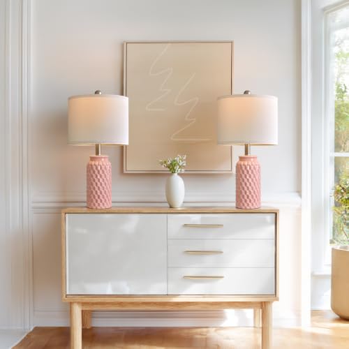 Ceramic Bedside Lamps Set of 2