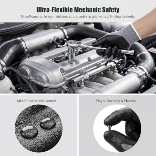 Microfoam Nitrile Coated Work Gloves