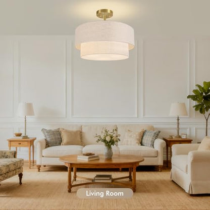 16.5'' Semi Flush Mount Ceiling Light