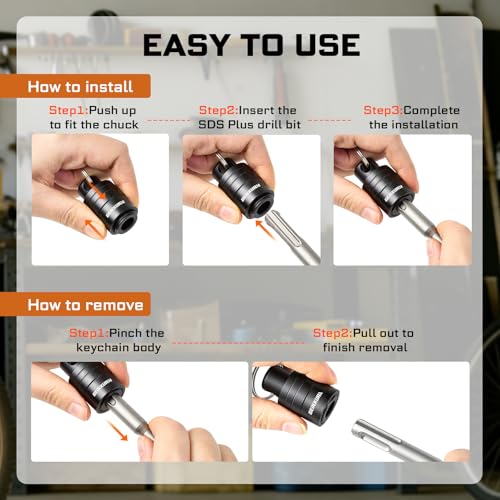 SDS Shank Bit Holder Keychain Set