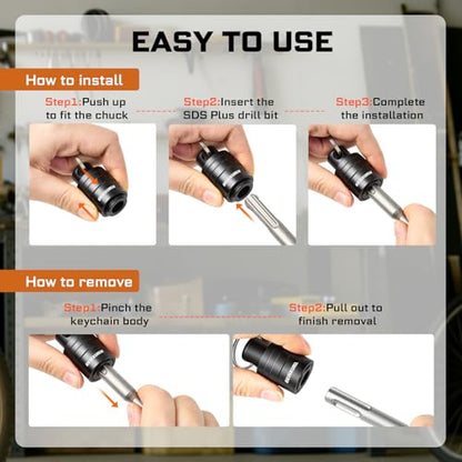 SDS Shank Bit Holder Keychain Set