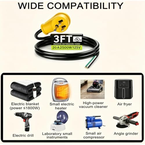 Heavy Duty Replacement Power Cord