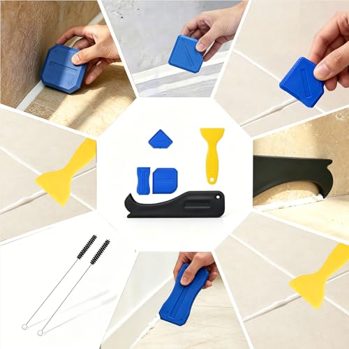 Caulk Gun Kit with Caulk Remover Tool