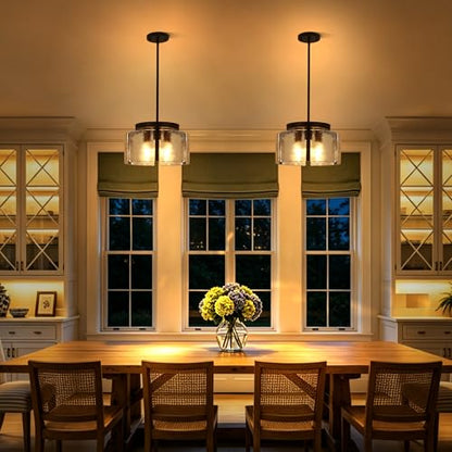 Black Glass Chandelier