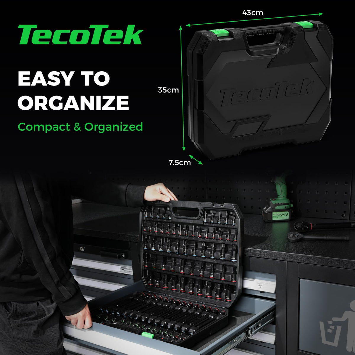 105PCS Master Allen and Torx Bit Socket Set (Hex/Tamper Proof Torx/E-torx Bit Socket)