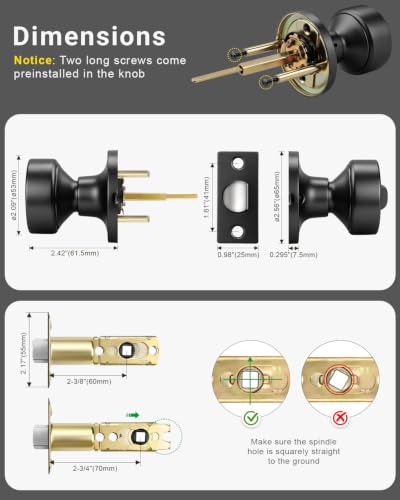 Black Interior Door Knobs