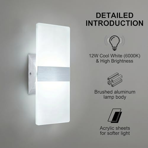 12W Modern LED Wall Sconces 2