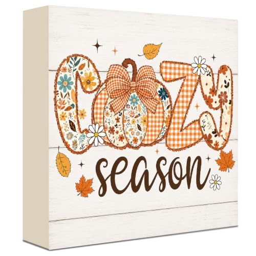 Fall Decorations for Home Wood Sign Fall Decor Shelf Decor