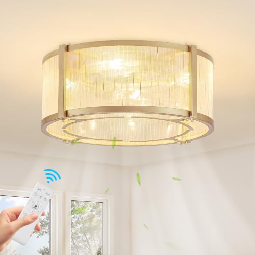 18.5 Inch Fabric Woven Ceiling Fan with Remote