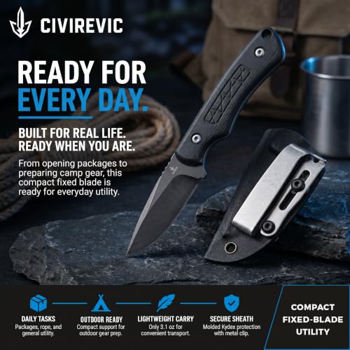 Small Fixed Blade Knife with Sheath