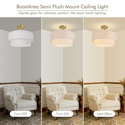 16.5'' Semi Flush Mount Ceiling Light