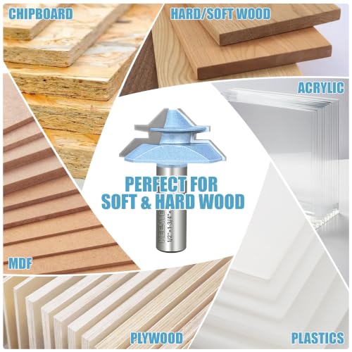 45° Lock Miter Router Bit