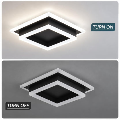 Modern LED Ceiling Light (Black / 10.62 Inches)