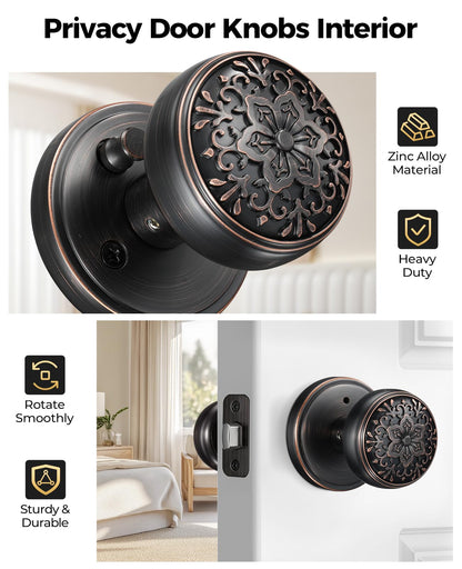 Oil Rubbed Bronze Door Knobs (Oil Rubbed Bronze)