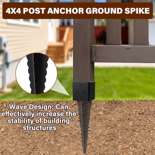 4"x4" Fence Post Anchor Ground Spike